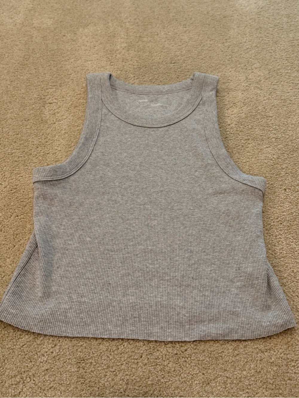 aerie Ribbed Tank Top in Heather Gray - Picture 6 of 10